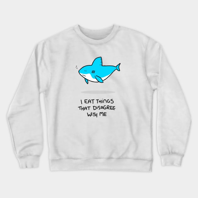 Grumpy Shark Crewneck Sweatshirt by grumpyanimals